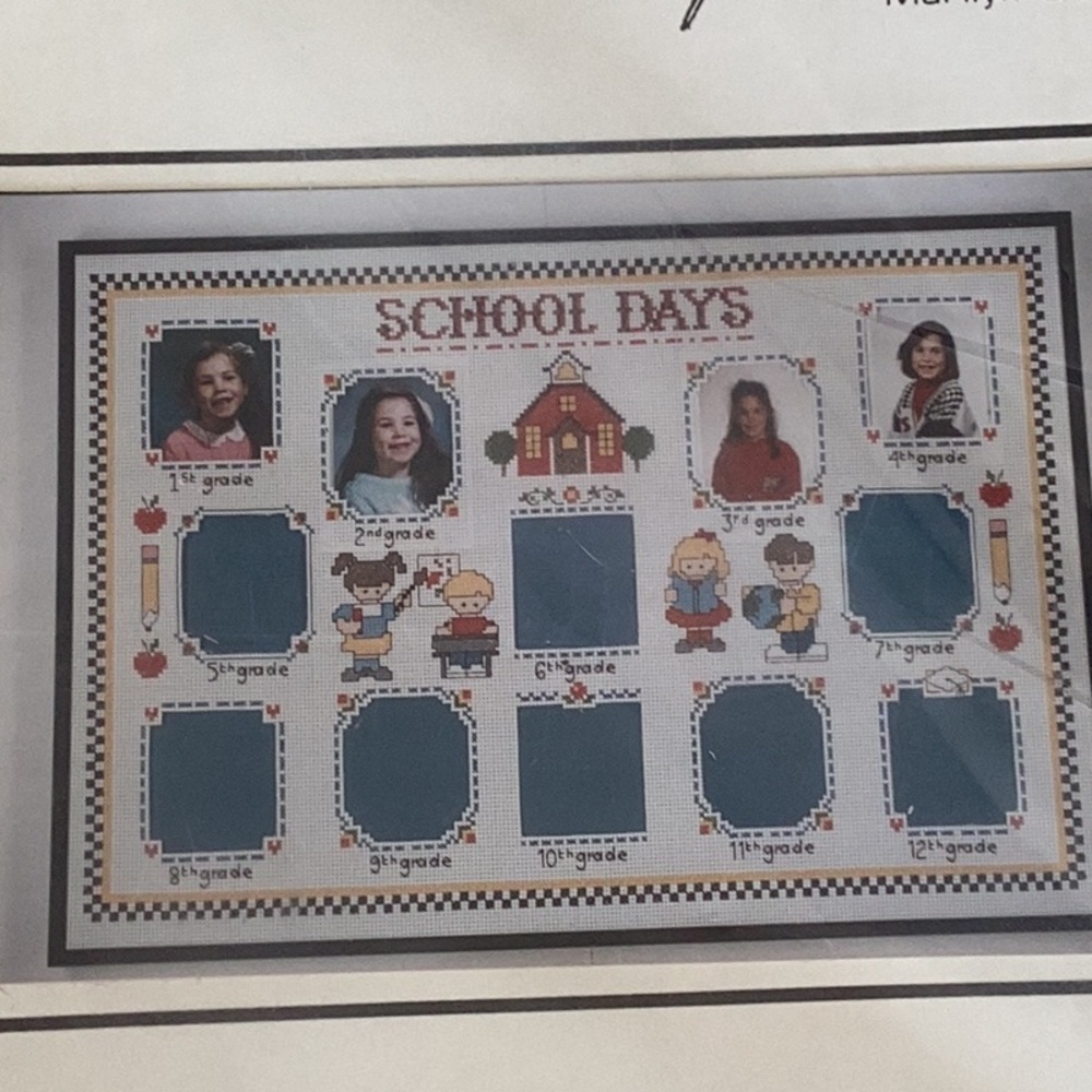 Vintage Imagination "School Days" Cross Stitch Kit New in package #444